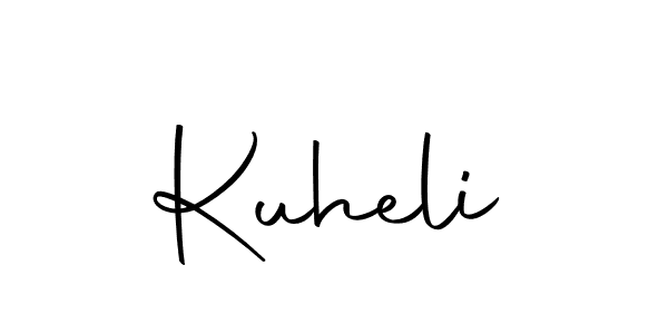 Design your own signature with our free online signature maker. With this signature software, you can create a handwritten (Autography-DOLnW) signature for name Kuheli. Kuheli signature style 10 images and pictures png