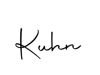 Design your own signature with our free online signature maker. With this signature software, you can create a handwritten (Autography-DOLnW) signature for name Kuhn. Kuhn signature style 10 images and pictures png