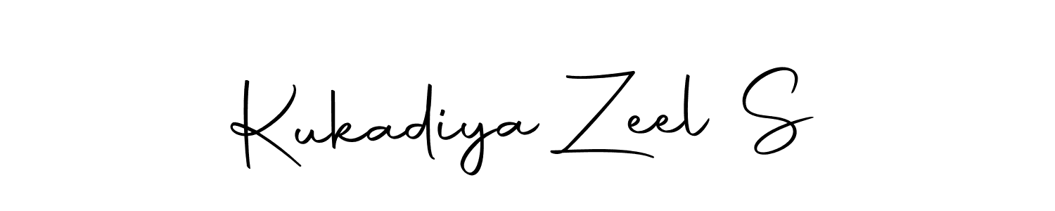 Also we have Kukadiya Zeel S name is the best signature style. Create professional handwritten signature collection using Autography-DOLnW autograph style. Kukadiya Zeel S signature style 10 images and pictures png