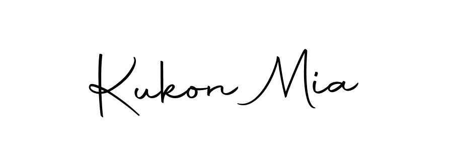 Create a beautiful signature design for name Kukon Mia. With this signature (Autography-DOLnW) fonts, you can make a handwritten signature for free. Kukon Mia signature style 10 images and pictures png