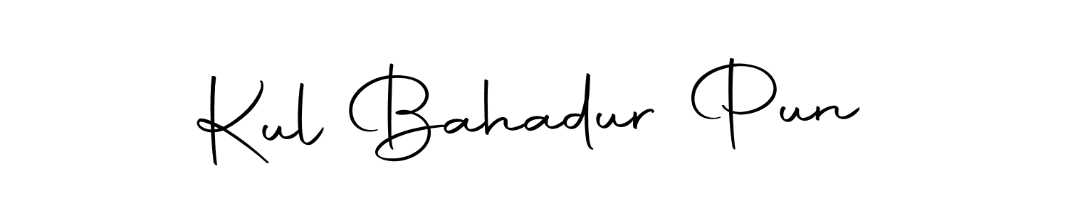 Use a signature maker to create a handwritten signature online. With this signature software, you can design (Autography-DOLnW) your own signature for name Kul Bahadur Pun. Kul Bahadur Pun signature style 10 images and pictures png