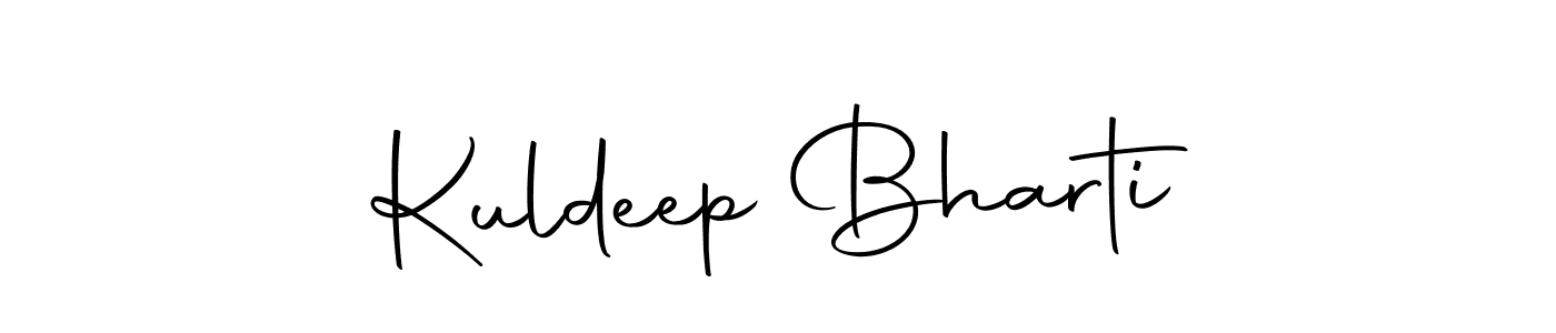 How to make Kuldeep Bharti name signature. Use Autography-DOLnW style for creating short signs online. This is the latest handwritten sign. Kuldeep Bharti signature style 10 images and pictures png