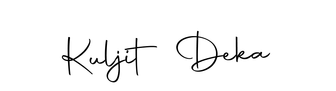 How to make Kuljit Deka name signature. Use Autography-DOLnW style for creating short signs online. This is the latest handwritten sign. Kuljit Deka signature style 10 images and pictures png