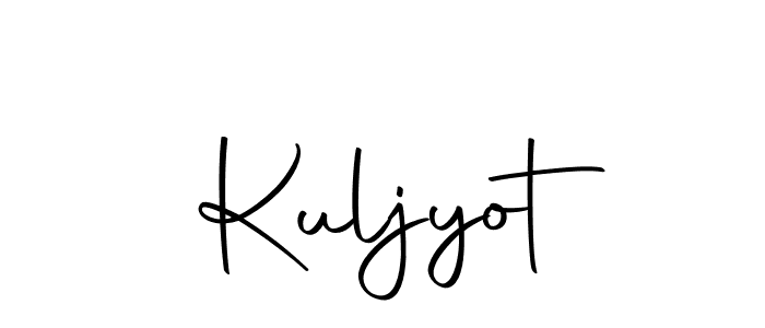 Design your own signature with our free online signature maker. With this signature software, you can create a handwritten (Autography-DOLnW) signature for name Kuljyot. Kuljyot signature style 10 images and pictures png