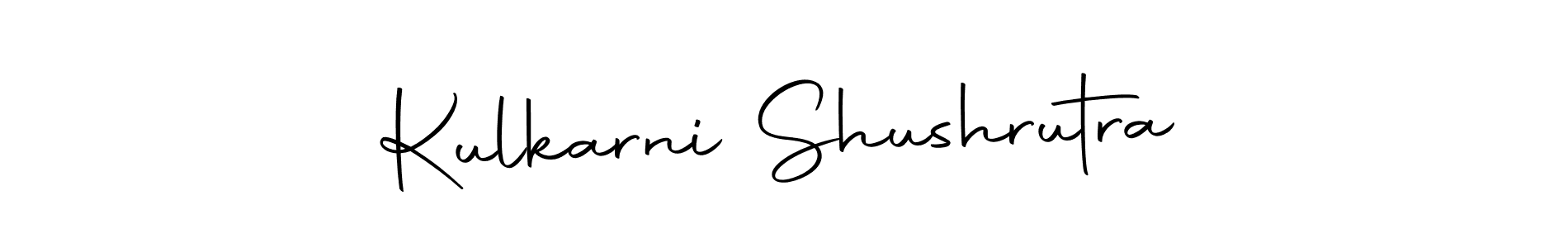 Design your own signature with our free online signature maker. With this signature software, you can create a handwritten (Autography-DOLnW) signature for name Kulkarni Shushrutra. Kulkarni Shushrutra signature style 10 images and pictures png