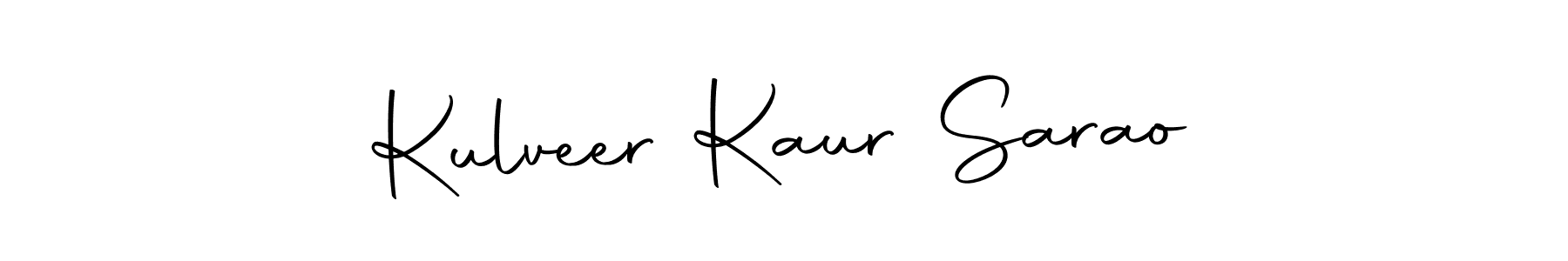 if you are searching for the best signature style for your name Kulveer Kaur Sarao. so please give up your signature search. here we have designed multiple signature styles  using Autography-DOLnW. Kulveer Kaur Sarao signature style 10 images and pictures png
