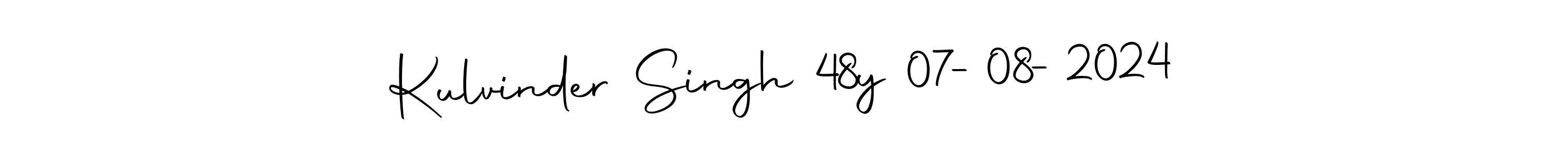 Create a beautiful signature design for name Kulvinder Singh 48y 07-08-2024. With this signature (Autography-DOLnW) fonts, you can make a handwritten signature for free. Kulvinder Singh 48y 07-08-2024 signature style 10 images and pictures png