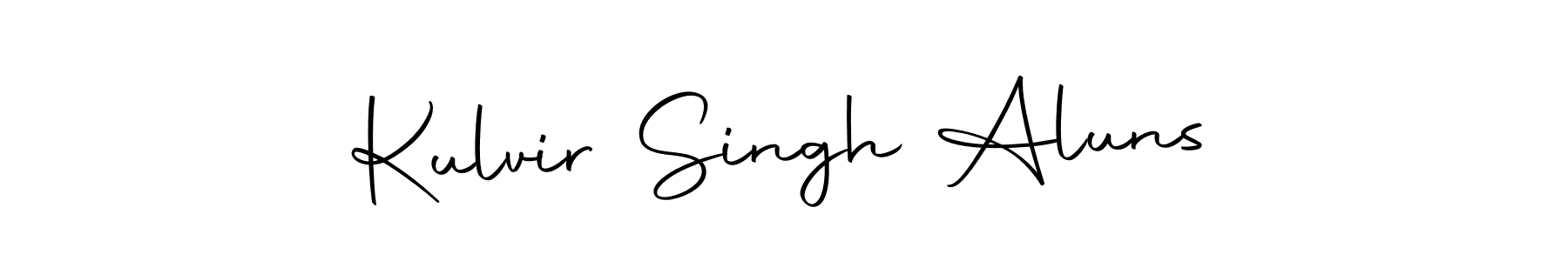 Design your own signature with our free online signature maker. With this signature software, you can create a handwritten (Autography-DOLnW) signature for name Kulvir Singh Aluns. Kulvir Singh Aluns signature style 10 images and pictures png
