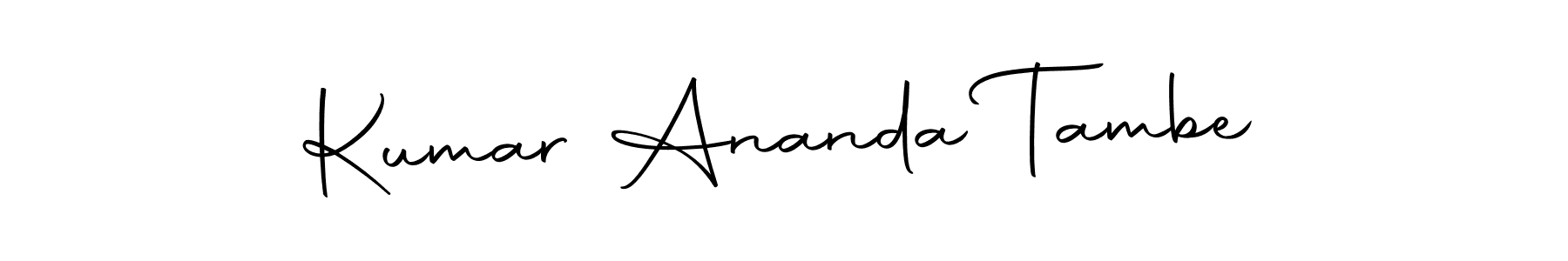 This is the best signature style for the Kumar Ananda Tambe name. Also you like these signature font (Autography-DOLnW). Mix name signature. Kumar Ananda Tambe signature style 10 images and pictures png