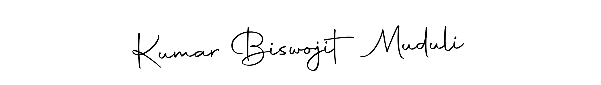 Create a beautiful signature design for name Kumar Biswojit Muduli. With this signature (Autography-DOLnW) fonts, you can make a handwritten signature for free. Kumar Biswojit Muduli signature style 10 images and pictures png
