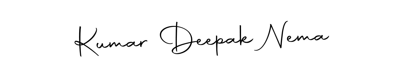 How to make Kumar Deepak Nema name signature. Use Autography-DOLnW style for creating short signs online. This is the latest handwritten sign. Kumar Deepak Nema signature style 10 images and pictures png