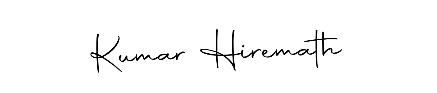 Make a short Kumar Hiremath signature style. Manage your documents anywhere anytime using Autography-DOLnW. Create and add eSignatures, submit forms, share and send files easily. Kumar Hiremath signature style 10 images and pictures png