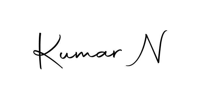 Make a beautiful signature design for name Kumar N. With this signature (Autography-DOLnW) style, you can create a handwritten signature for free. Kumar N signature style 10 images and pictures png