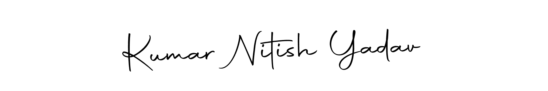 Also we have Kumar Nitish Yadav name is the best signature style. Create professional handwritten signature collection using Autography-DOLnW autograph style. Kumar Nitish Yadav signature style 10 images and pictures png