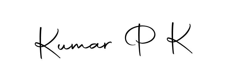 Use a signature maker to create a handwritten signature online. With this signature software, you can design (Autography-DOLnW) your own signature for name Kumar P K. Kumar P K signature style 10 images and pictures png
