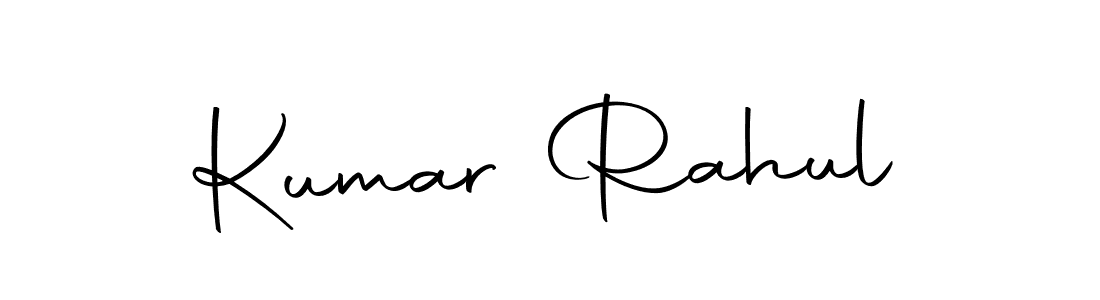 Create a beautiful signature design for name Kumar Rahul. With this signature (Autography-DOLnW) fonts, you can make a handwritten signature for free. Kumar Rahul signature style 10 images and pictures png