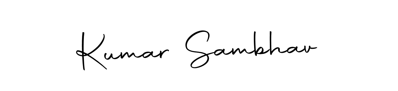 How to make Kumar Sambhav signature? Autography-DOLnW is a professional autograph style. Create handwritten signature for Kumar Sambhav name. Kumar Sambhav signature style 10 images and pictures png