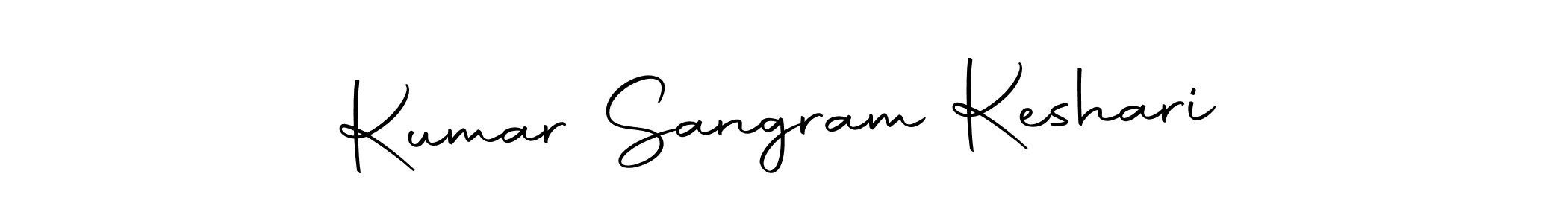 How to make Kumar Sangram Keshari name signature. Use Autography-DOLnW style for creating short signs online. This is the latest handwritten sign. Kumar Sangram Keshari signature style 10 images and pictures png