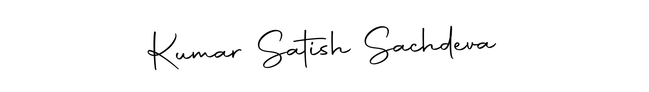 How to make Kumar Satish Sachdeva name signature. Use Autography-DOLnW style for creating short signs online. This is the latest handwritten sign. Kumar Satish Sachdeva signature style 10 images and pictures png