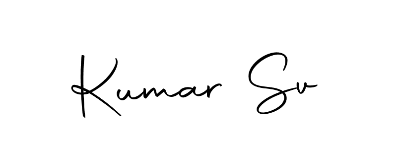 Similarly Autography-DOLnW is the best handwritten signature design. Signature creator online .You can use it as an online autograph creator for name Kumar Sv. Kumar Sv signature style 10 images and pictures png