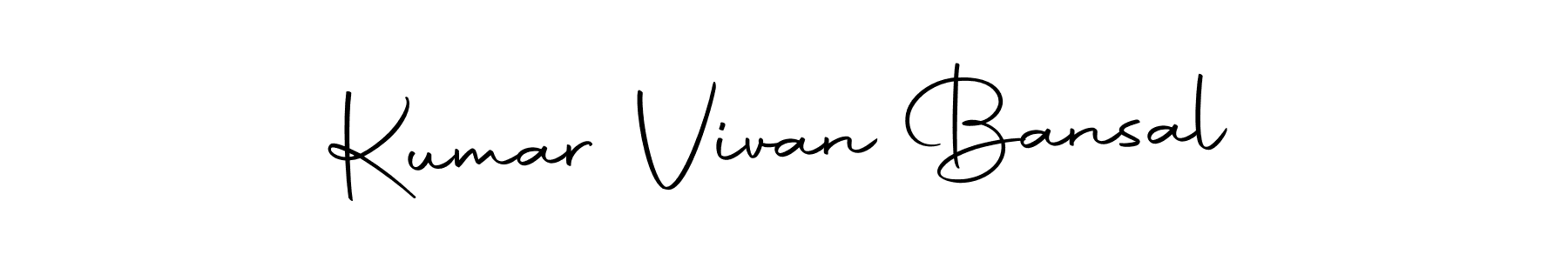 You should practise on your own different ways (Autography-DOLnW) to write your name (Kumar Vivan Bansal) in signature. don't let someone else do it for you. Kumar Vivan Bansal signature style 10 images and pictures png