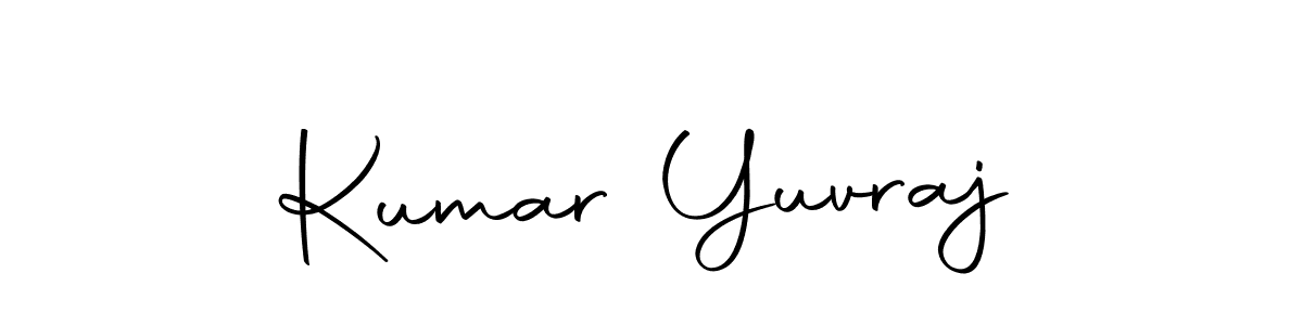 How to make Kumar Yuvraj name signature. Use Autography-DOLnW style for creating short signs online. This is the latest handwritten sign. Kumar Yuvraj signature style 10 images and pictures png
