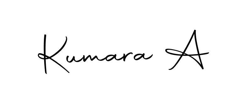 Use a signature maker to create a handwritten signature online. With this signature software, you can design (Autography-DOLnW) your own signature for name Kumara A. Kumara A signature style 10 images and pictures png