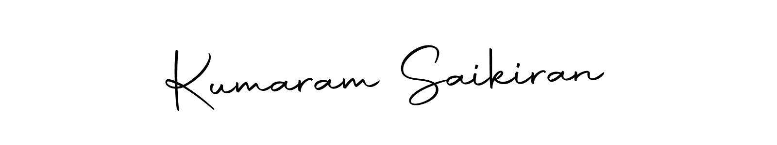 Kumaram Saikiran stylish signature style. Best Handwritten Sign (Autography-DOLnW) for my name. Handwritten Signature Collection Ideas for my name Kumaram Saikiran. Kumaram Saikiran signature style 10 images and pictures png