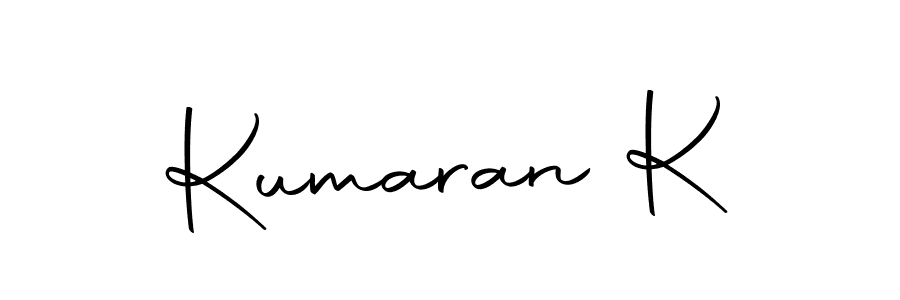 The best way (Autography-DOLnW) to make a short signature is to pick only two or three words in your name. The name Kumaran K include a total of six letters. For converting this name. Kumaran K signature style 10 images and pictures png