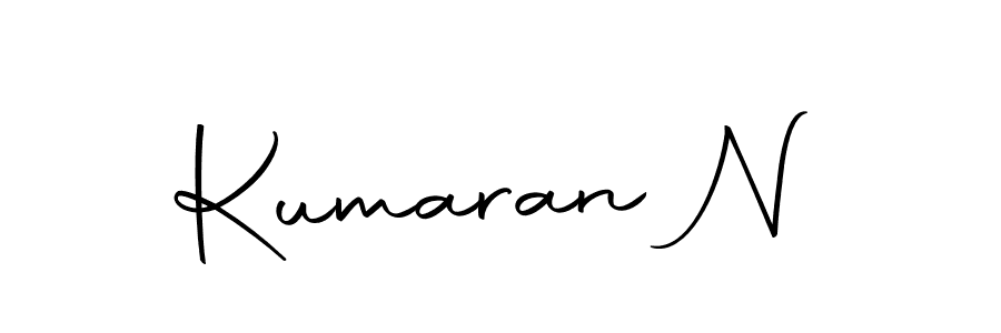 How to make Kumaran N name signature. Use Autography-DOLnW style for creating short signs online. This is the latest handwritten sign. Kumaran N signature style 10 images and pictures png