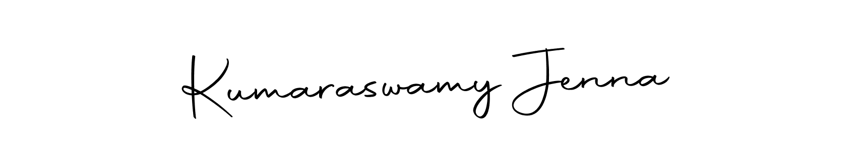 Create a beautiful signature design for name Kumaraswamy Jenna. With this signature (Autography-DOLnW) fonts, you can make a handwritten signature for free. Kumaraswamy Jenna signature style 10 images and pictures png