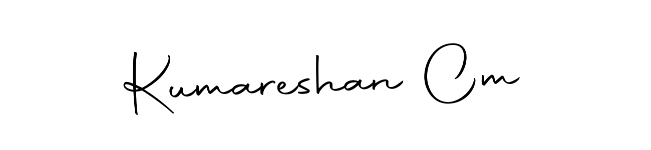 if you are searching for the best signature style for your name Kumareshan Cm. so please give up your signature search. here we have designed multiple signature styles  using Autography-DOLnW. Kumareshan Cm signature style 10 images and pictures png
