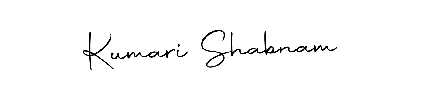 Create a beautiful signature design for name Kumari Shabnam. With this signature (Autography-DOLnW) fonts, you can make a handwritten signature for free. Kumari Shabnam signature style 10 images and pictures png