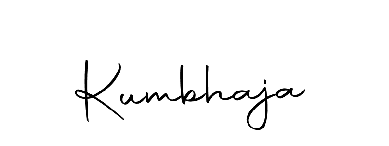 Similarly Autography-DOLnW is the best handwritten signature design. Signature creator online .You can use it as an online autograph creator for name Kumbhaja. Kumbhaja signature style 10 images and pictures png