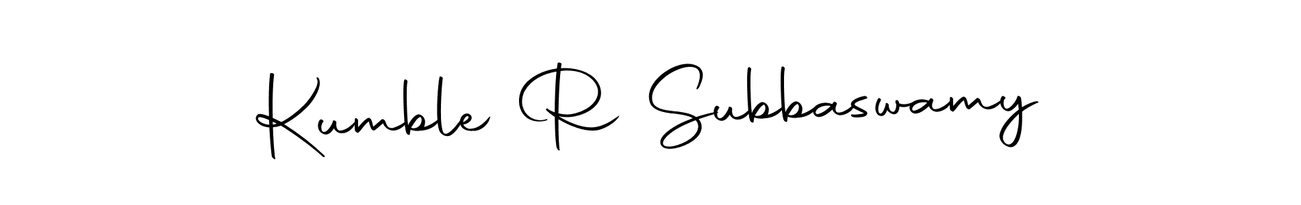 Kumble R Subbaswamy stylish signature style. Best Handwritten Sign (Autography-DOLnW) for my name. Handwritten Signature Collection Ideas for my name Kumble R Subbaswamy. Kumble R Subbaswamy signature style 10 images and pictures png