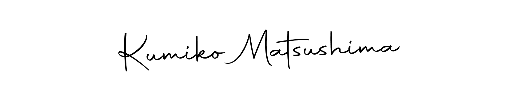 Make a beautiful signature design for name Kumiko Matsushima. With this signature (Autography-DOLnW) style, you can create a handwritten signature for free. Kumiko Matsushima signature style 10 images and pictures png