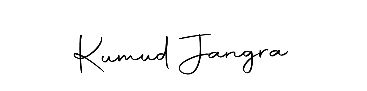 You should practise on your own different ways (Autography-DOLnW) to write your name (Kumud Jangra) in signature. don't let someone else do it for you. Kumud Jangra signature style 10 images and pictures png