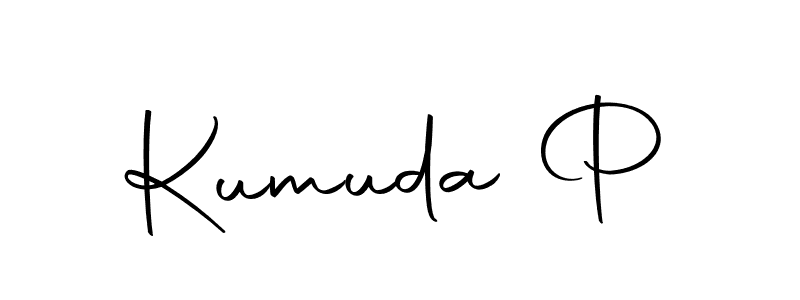 Design your own signature with our free online signature maker. With this signature software, you can create a handwritten (Autography-DOLnW) signature for name Kumuda P. Kumuda P signature style 10 images and pictures png