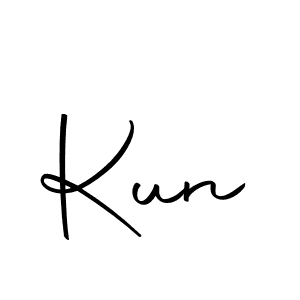 Make a beautiful signature design for name Kun. With this signature (Autography-DOLnW) style, you can create a handwritten signature for free. Kun signature style 10 images and pictures png