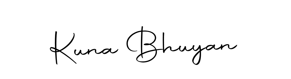 How to make Kuna Bhuyan name signature. Use Autography-DOLnW style for creating short signs online. This is the latest handwritten sign. Kuna Bhuyan signature style 10 images and pictures png