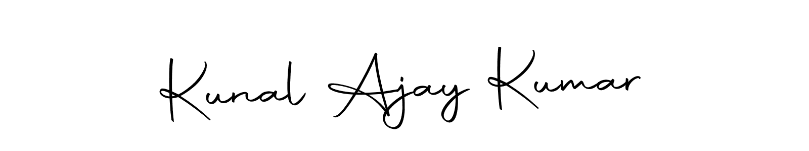 You can use this online signature creator to create a handwritten signature for the name Kunal Ajay Kumar. This is the best online autograph maker. Kunal Ajay Kumar signature style 10 images and pictures png