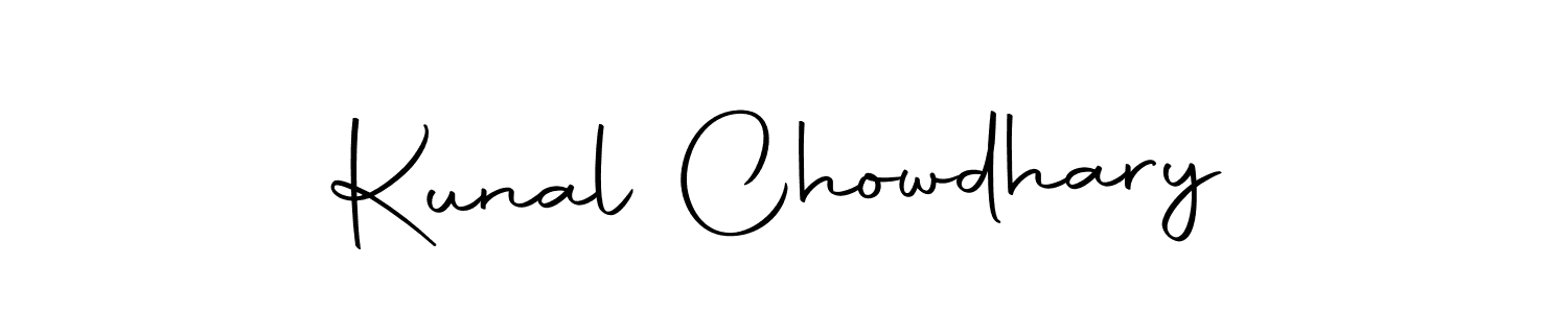 How to make Kunal Chowdhary name signature. Use Autography-DOLnW style for creating short signs online. This is the latest handwritten sign. Kunal Chowdhary signature style 10 images and pictures png