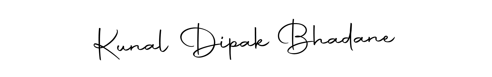 Make a short Kunal Dipak Bhadane signature style. Manage your documents anywhere anytime using Autography-DOLnW. Create and add eSignatures, submit forms, share and send files easily. Kunal Dipak Bhadane signature style 10 images and pictures png