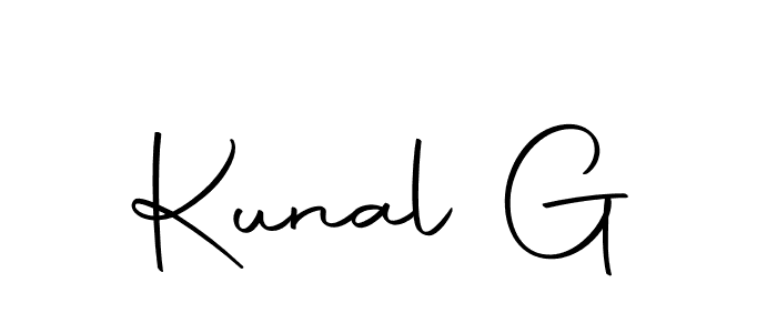 Kunal G stylish signature style. Best Handwritten Sign (Autography-DOLnW) for my name. Handwritten Signature Collection Ideas for my name Kunal G. Kunal G signature style 10 images and pictures png