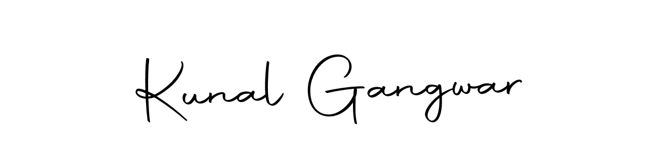 Use a signature maker to create a handwritten signature online. With this signature software, you can design (Autography-DOLnW) your own signature for name Kunal Gangwar. Kunal Gangwar signature style 10 images and pictures png