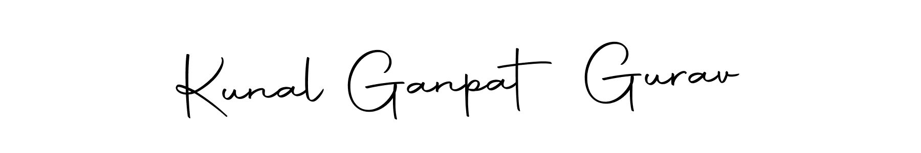 if you are searching for the best signature style for your name Kunal Ganpat Gurav. so please give up your signature search. here we have designed multiple signature styles  using Autography-DOLnW. Kunal Ganpat Gurav signature style 10 images and pictures png