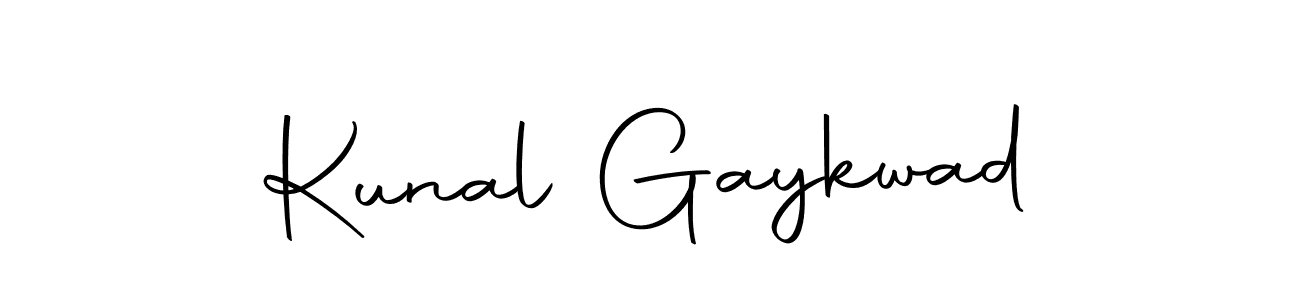 How to make Kunal Gaykwad name signature. Use Autography-DOLnW style for creating short signs online. This is the latest handwritten sign. Kunal Gaykwad signature style 10 images and pictures png