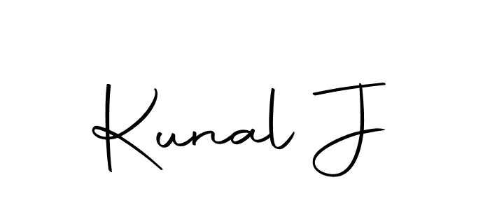 Make a beautiful signature design for name Kunal J. Use this online signature maker to create a handwritten signature for free. Kunal J signature style 10 images and pictures png