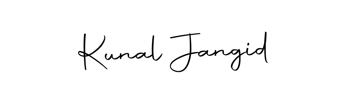 Create a beautiful signature design for name Kunal Jangid. With this signature (Autography-DOLnW) fonts, you can make a handwritten signature for free. Kunal Jangid signature style 10 images and pictures png