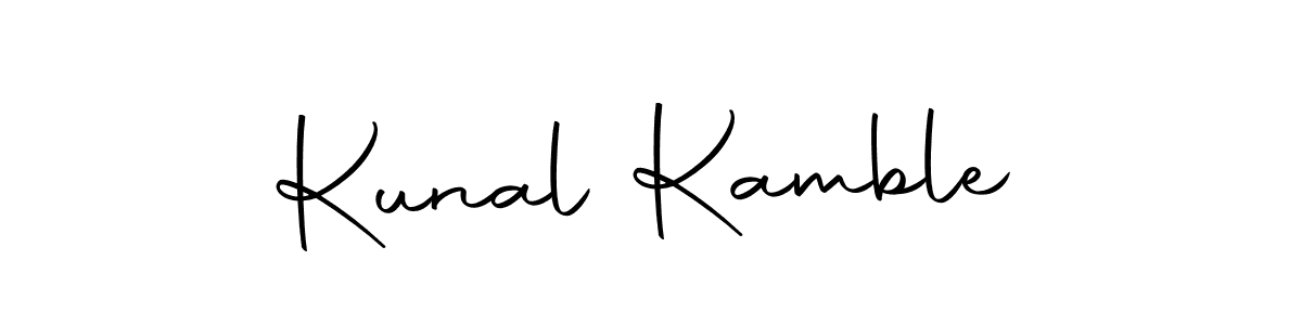 Create a beautiful signature design for name Kunal Kamble. With this signature (Autography-DOLnW) fonts, you can make a handwritten signature for free. Kunal Kamble signature style 10 images and pictures png